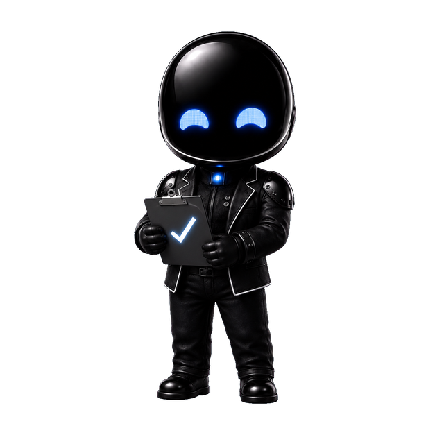 Le Robot Chiby, en tenue de direction de projet
