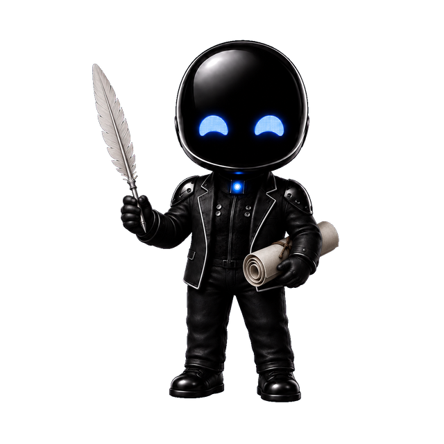 Le Robot Chiby, en tenue de rédaction & contenu
