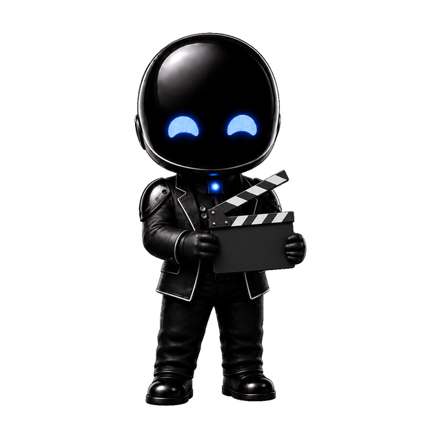 Le Robot Chiby, en tenue de vidéo & motion